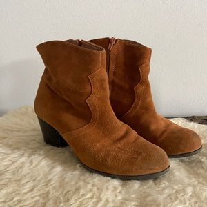 Used Suede Lucky Brand Booties